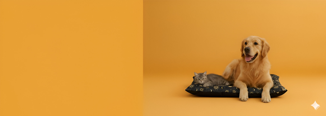 Banner de descuentos en accesorios para mascotas en Colombia